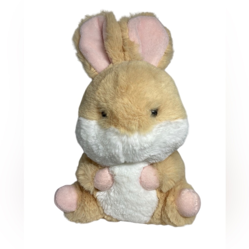 Aurora Bonnie Bunny 8" Plush Stuffed Animal Rolly Pets Beige Pink White 2022